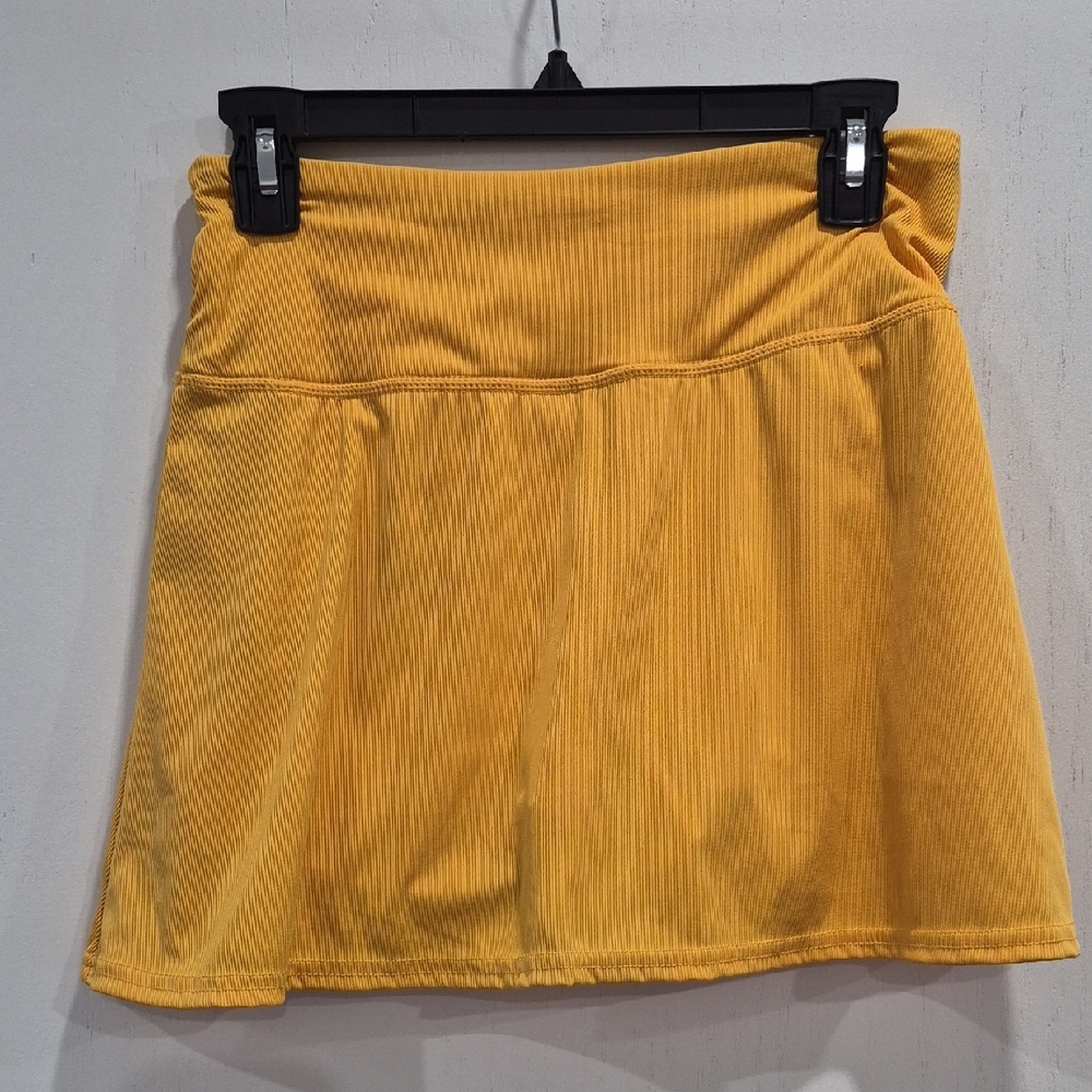 Essentials Mustard Yellow Corduroy Mini Skirt